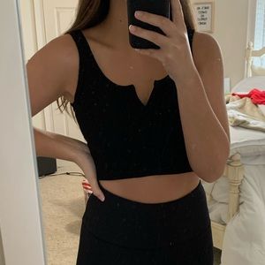 Waffle Knit Crop Top